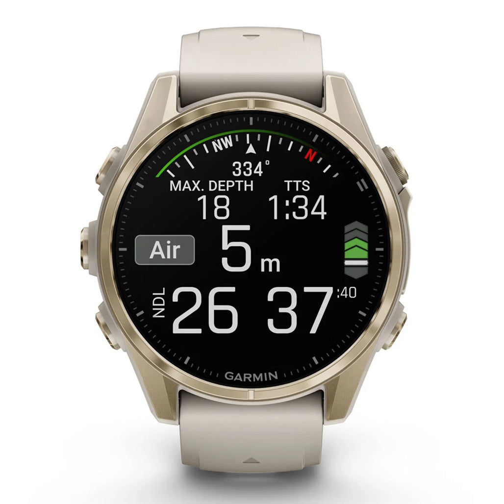 A Photo Of Garmin fēnix® 8 - 43mm Smartwatch with AMOLED Display, Built-In GPS, and Dive Rating – Ultimate Outdoor Adventure Companion
