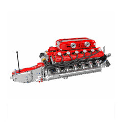 A Photo Of Mould King Motorized Italian Supercar V12 Engine Building Toy Set - 3472 Pieces - 10169