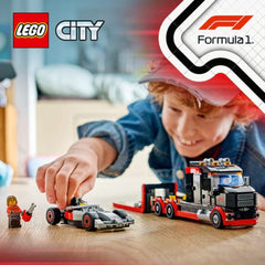 A Photo Of LEGO F1® Display Truck with Audi F1® Race Car - 508 Pieces - 60493