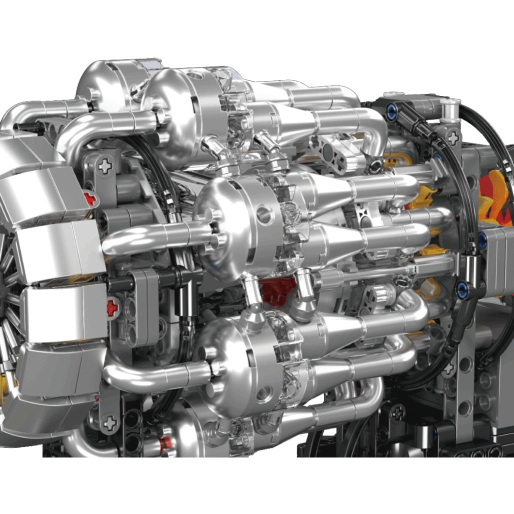A Photo Of Mould King Motorized Turbojet Engine Mechanical Model Building Toy Set - 1214 Pieces - 10216