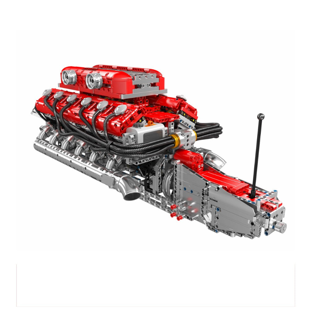 A Photo Of Mould King Motorized Italian Supercar V12 Engine Building Toy Set - 3472 Pieces - 10169