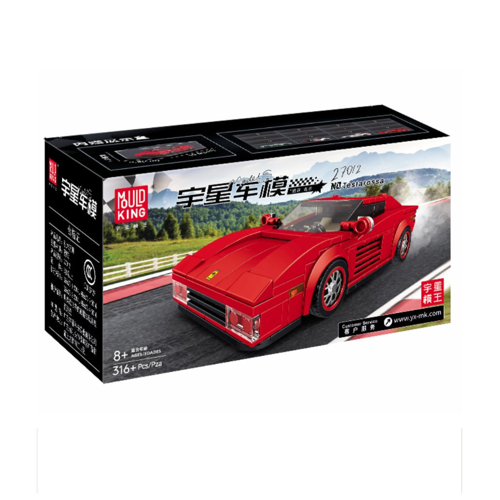 A Photo Of Mould King Testarossa Supercar Building Toy Set - 350 Pieces - 27012S
