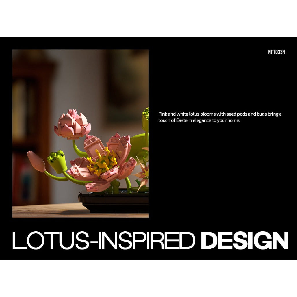 A Photo Of Nifeliz Lotus Building Set - 506 Pieces - NF10334