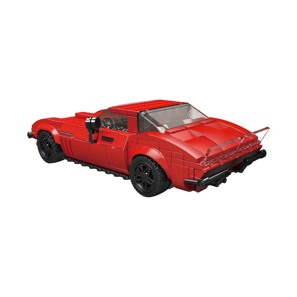A Photo Of Mould King 27034S Corvette Sports Car Model Building Toy Set - 371 Pieces - 27034