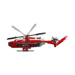 A Photo Of Mould King Rescue Helicopter Building Toy Set - 266 Pieces - 24022