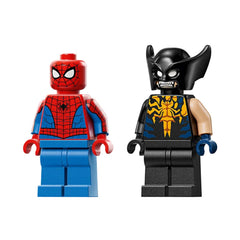 A Photo Of LEGO Marvel Spider-Man Car vs. Venomized Wolverine 134 Pieces - 76336