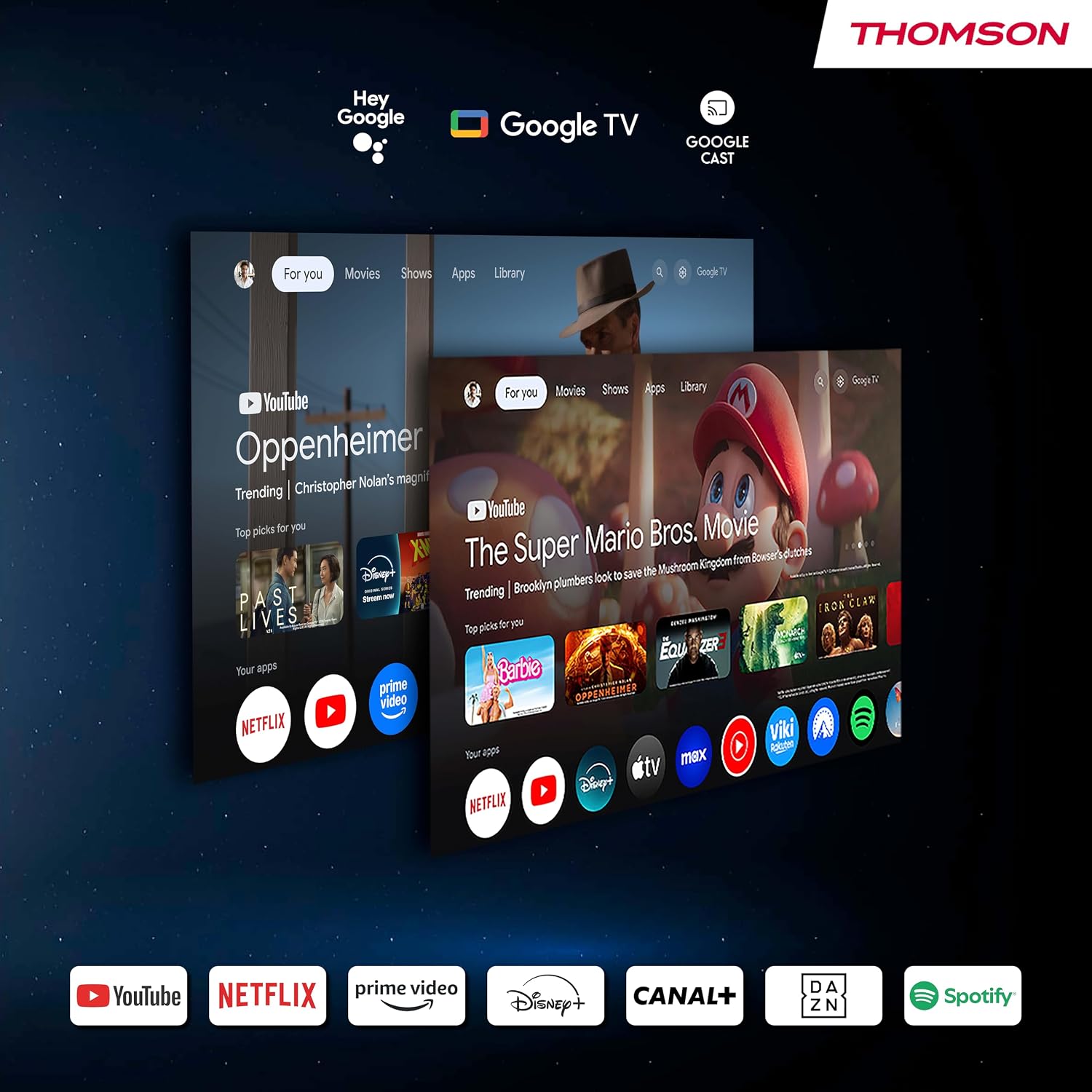 A Photo Of Thomson Sirius PG55B Full HD Smart RGB Laser Projector