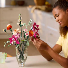 A Photo Of LEGO Pretty Pink Flower Bouquet 749 Pieces - 10342