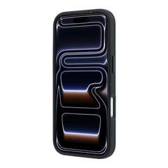 A Photo Of Lacoste iPhone 18 Pro Max/17 Pro Max Black MagSafe Case with Iconic Petit Pique Hard Case & 360° Rotating Ring Stand