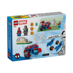 A Photo Of LEGO Marvel Spidey on his Motorcycle vs. Rhino 61 Pieces - 11206