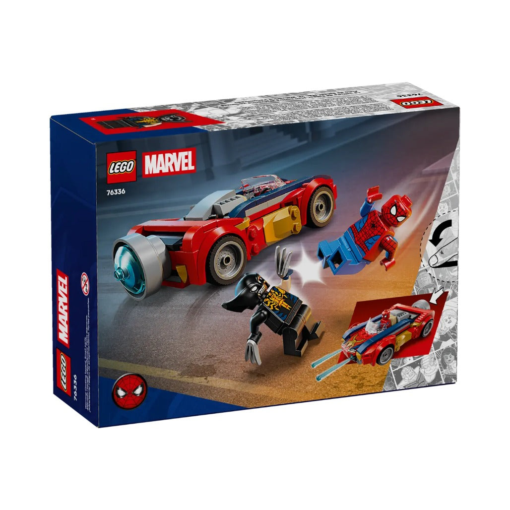 A Photo Of LEGO Marvel Spider-Man Car vs. Venomized Wolverine 134 Pieces - 76336