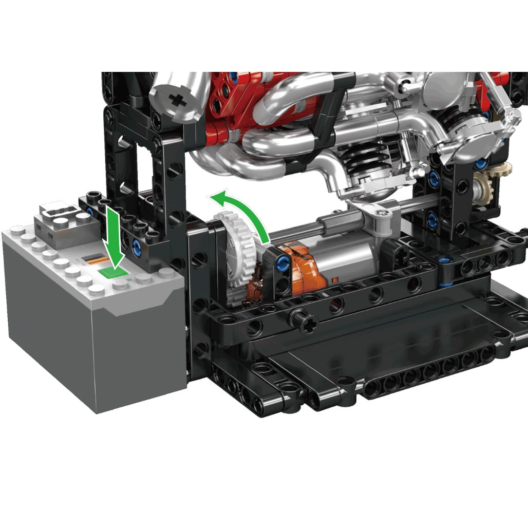 A Photo Of Mould King Motorized Radial Aviation Engine Building Toy Set - 1147 Pieces - 10211