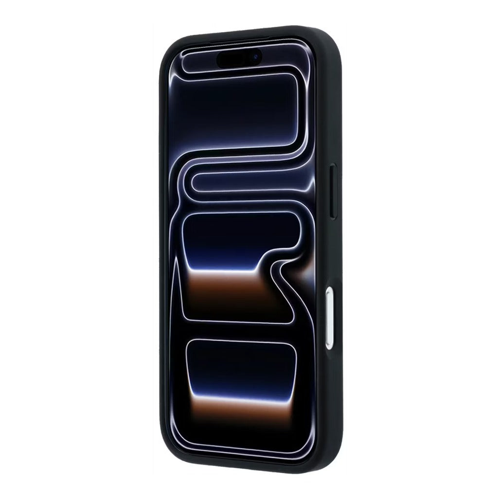 A Photo Of BMW iPhone 18 Pro/18 Pro Max MagSafe Blue PU Textured Tire Track Hard Cover with Metal Logos
