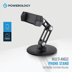 A Photo Of Powerology Phone Stand PSM007 - Multi-Angle, Non-Slip, Black