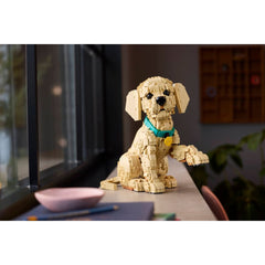A Photo Of LEGO Icons Golden Retriever Puppy 2102 Pieces - 11384
