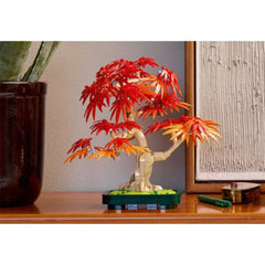 A Photo Of LEGO Japanese Red Maple Bonsai Tree - 474 Pieces - 10348