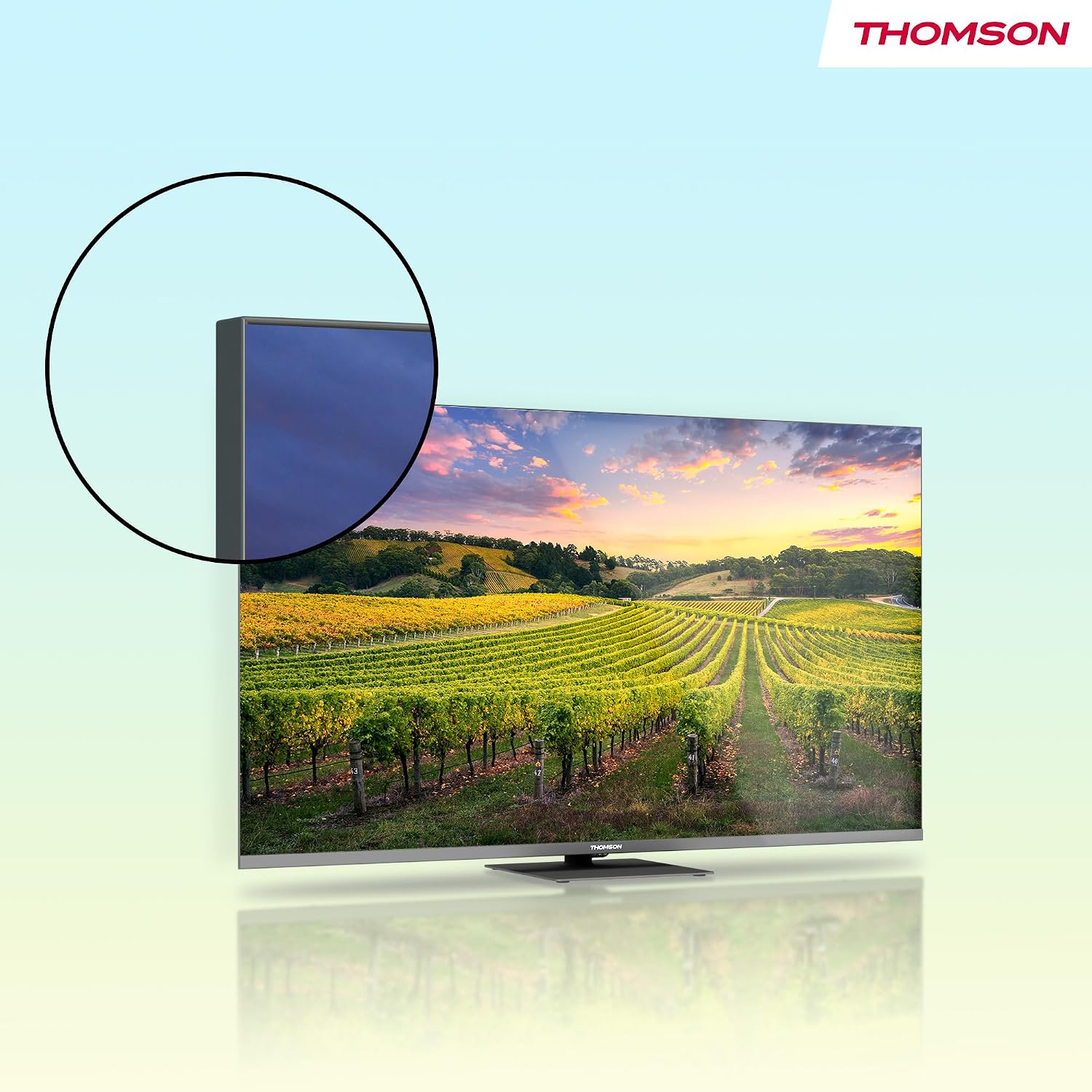 A Photo Of Thomson 43 Inch (109 cm) QLED Central Stand Google Smart TV