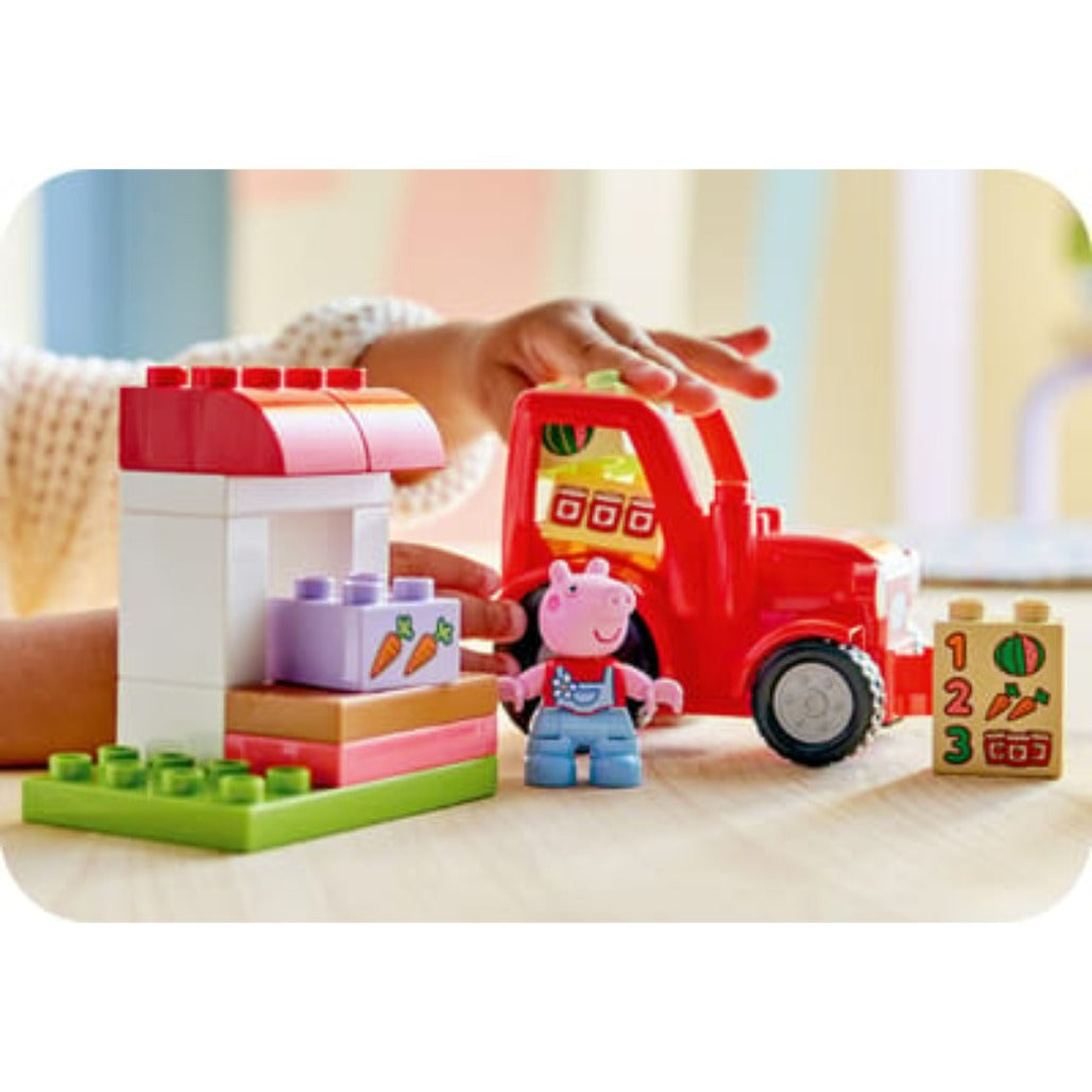 A Photo Of LEGO Tractor and Market - 18 Pieces - 10468