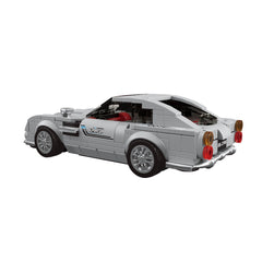 A Photo Of Mould King 27050S Silver Martin 007 Supercar Building Toy Set - 348 Pieces - 27050