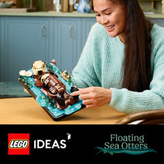 A Photo Of LEGO Floating Sea Otters - 1234 Pieces - 21366