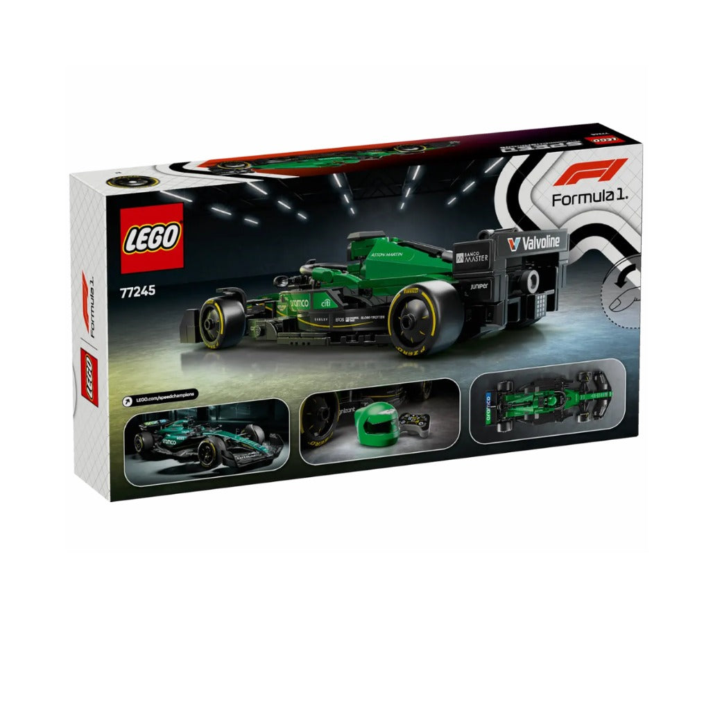 A Photo Of LEGO Aston Martin Aramco F1® AMR24 Race Car 269 Pieces - 77245