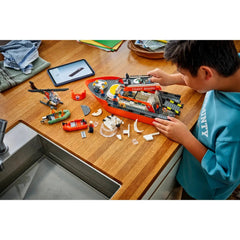 A Photo Of LEGO City Coast Guard Rescue Boat & Helicopter 742 Pieces - 60504