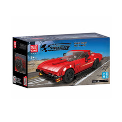 A Photo Of Mould King 27034S Corvette Sports Car Model Building Toy Set - 371 Pieces - 27034