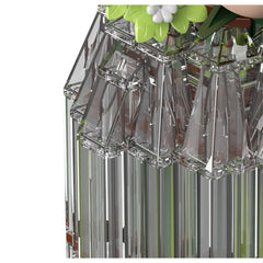 A Photo Of Mould King White Rose Flower Bouquet Building Toy Set - 981 Pieces - 24109