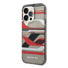 A Photo Of AMG Transparent PC/TPU Case With Expressive Graphic Design For iphone 14 Pro