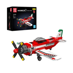A Photo Of Mould King Racing Airplane Model Building Toy Set - 470 Pieces - 24058