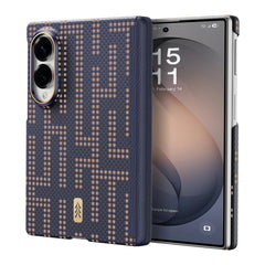 A Photo Of Raptic Aramid Skin Pro Slim Magnetic Case for Galaxy Z Fold8/Z Fold8 Ultra - Grid Wisdom