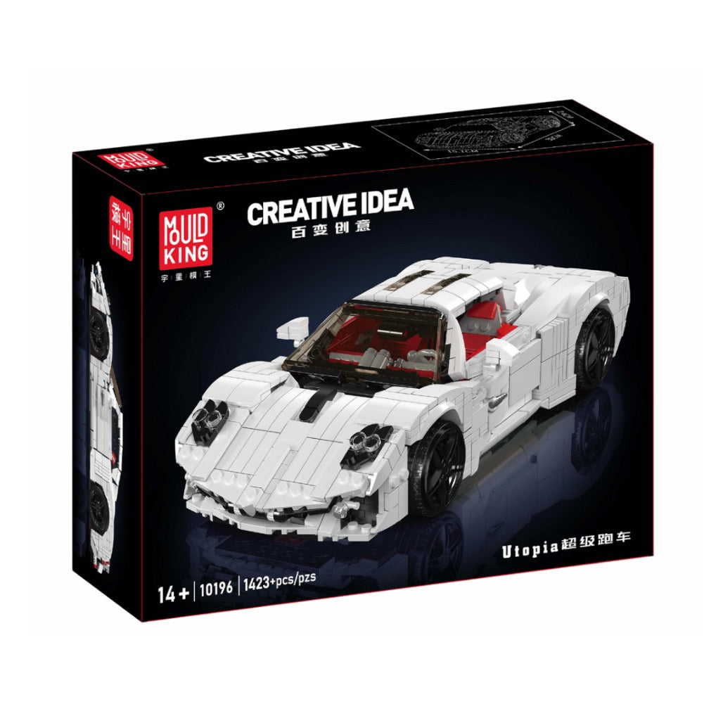 A Photo Of Mould King Italian Hypercar Building Toy Set - 1423 Pieces - 10196