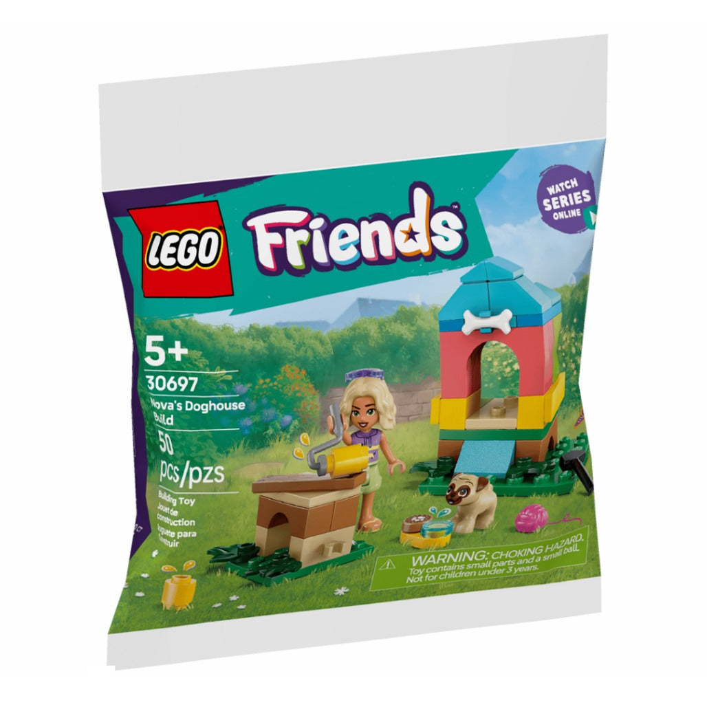 A Photo Of LEGO Friends Nova's Doghouse Build 50 Pieces - 30697