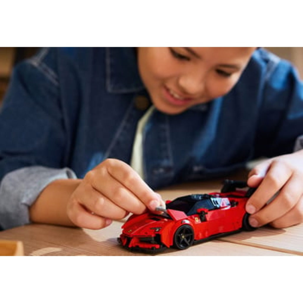 A Photo Of LEGO Ferrari SF90 XX Stradale Sports Car - 339 Pieces - 77254