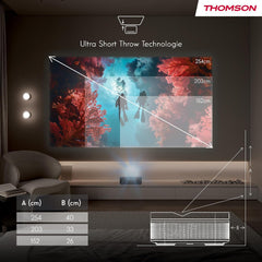 A Photo Of Thomson Sirius PG55B Full HD Smart RGB Laser Projector