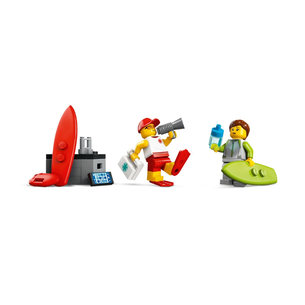 A Photo Of LEGO City Lifeguard Beach Rescue Truck 214 Pieces - 60453