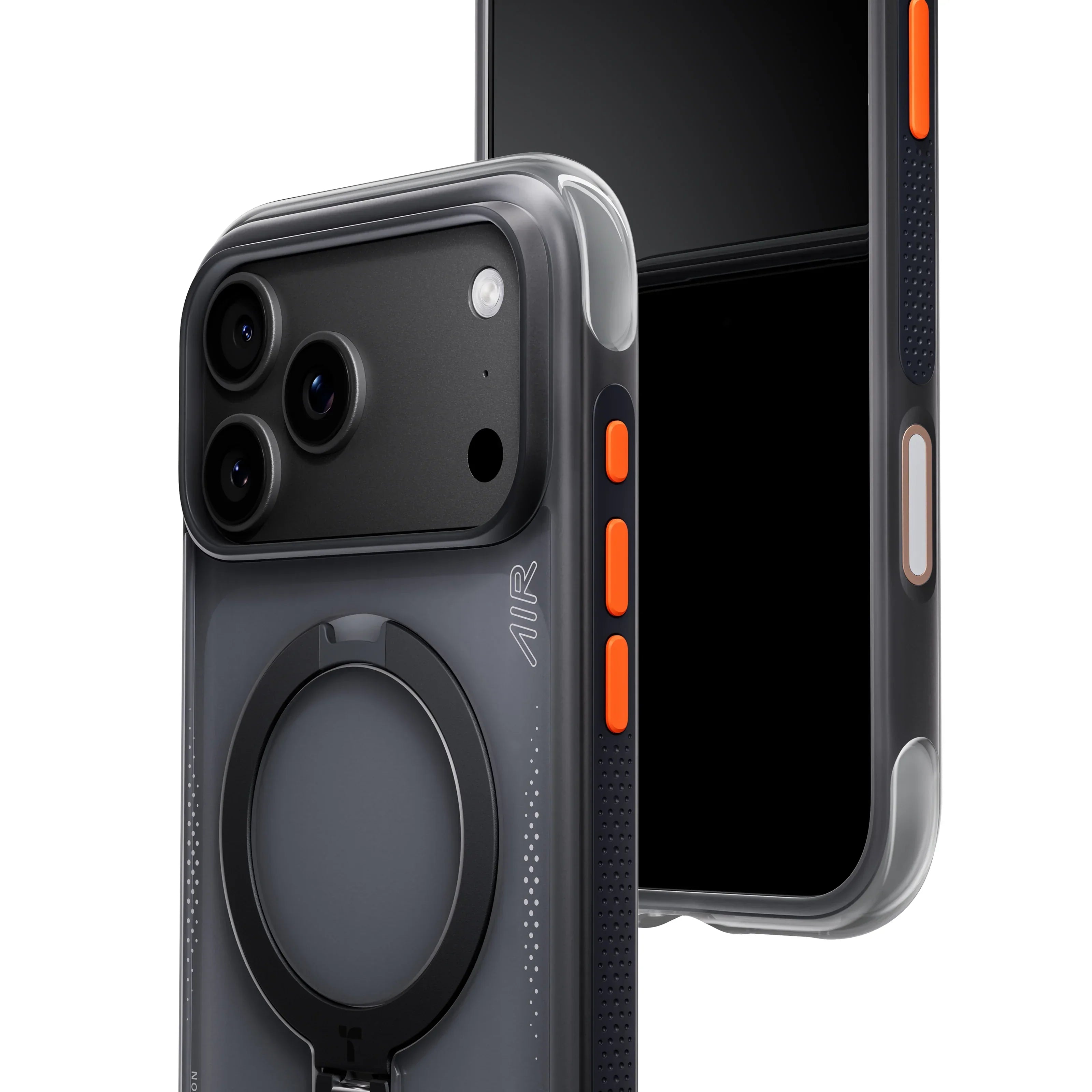 A Photo Of Torras Ostand Q3 Air - Magnetic Ring Stand Case for iPhone 18 Series