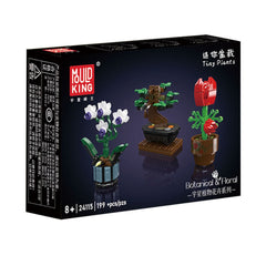 A Photo Of Mould King Mini Potted Plants Building Toy Set - 199 Pieces - 24115