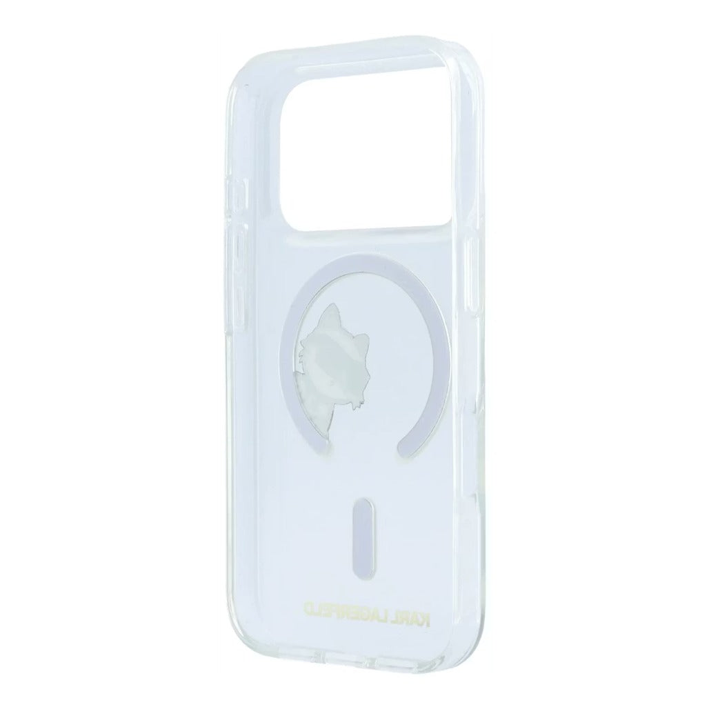 A Photo Of Karl Lagerfeld MagSafe iPhone 18 Pro Transparent IML Hard Cover Peekaboo Print