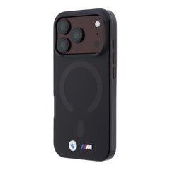 A Photo Of BMW MagSafe iPhone 18 Pro Max Red IML Frosted Hard Cover with Metal Logos