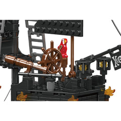 A Photo Of Mould King Black Pearl Pirate Ship Building Toy Set - 932 Pieces - 10195