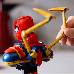A Photo Of LEGO Marvel Iron Spider-Man Bust 379 Pieces - 76326