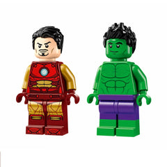 A Photo Of LEGO Marvel Iron Man with Bike and The Hulk 68 Pieces - 76287