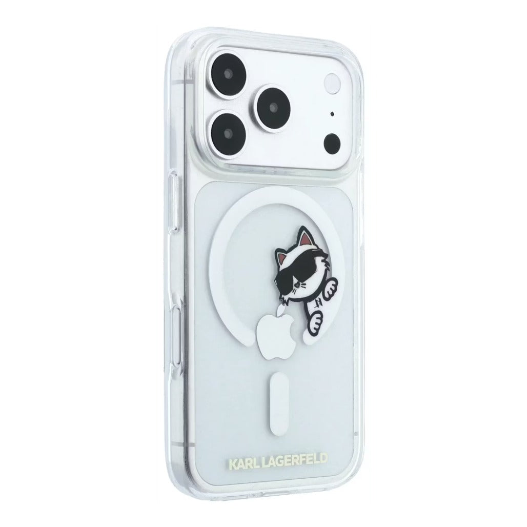 A Photo Of Karl Lagerfeld MagSafe iPhone 18 Pro Transparent IML Hard Cover Peekaboo Print