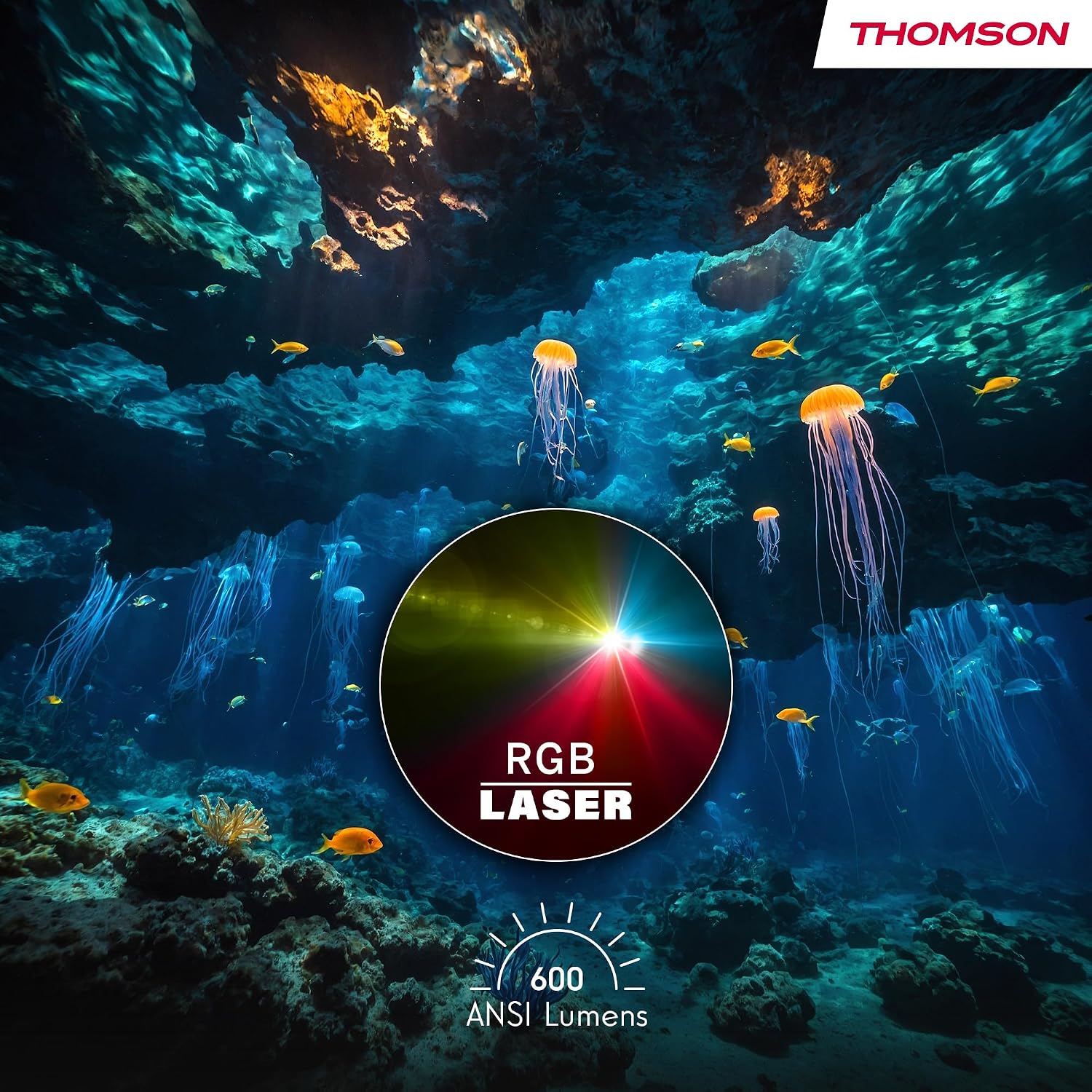 A Photo Of Thomson Sirius PG55B Full HD Smart RGB Laser Projector