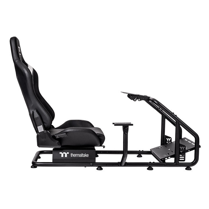 A Photo Of Thermaltake GR300 Racing Simulator Cockpit Bundle - Monitor Mount + Keyboard & Mouse Tray + Sim Rig Floor Mat