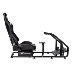 A Photo Of Thermaltake GR300 Racing Simulator Cockpit Bundle - Monitor Mount + Keyboard & Mouse Tray + Sim Rig Floor Mat