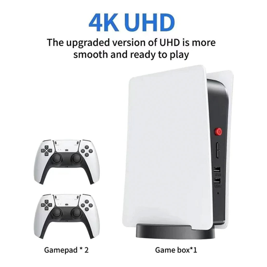 A Photo Of 2.4G Wireless 4K Retro Game Console – HDMI HD Output with Built-In Speakers