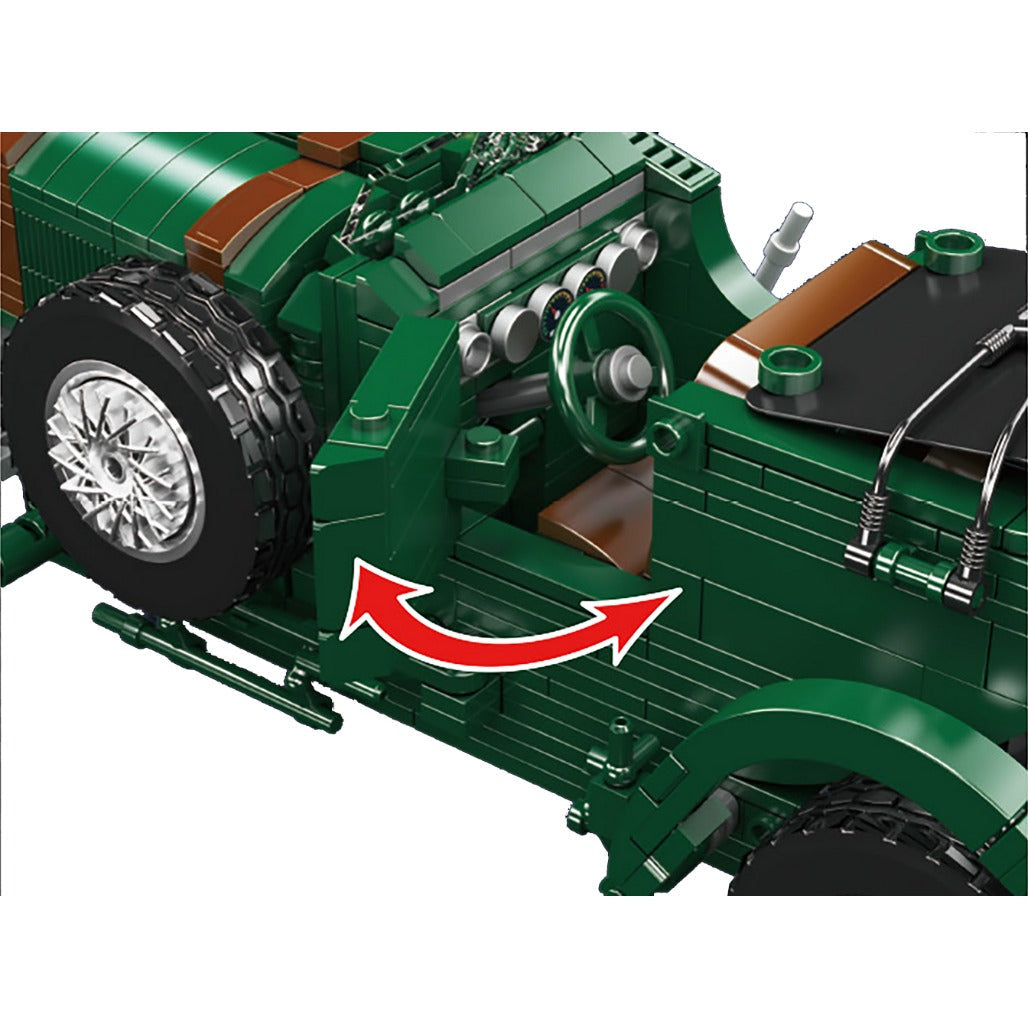 A Photo Of Mould King Classic Blower Vintage Car Model Building Toy Set - 1147 Pieces - 10166