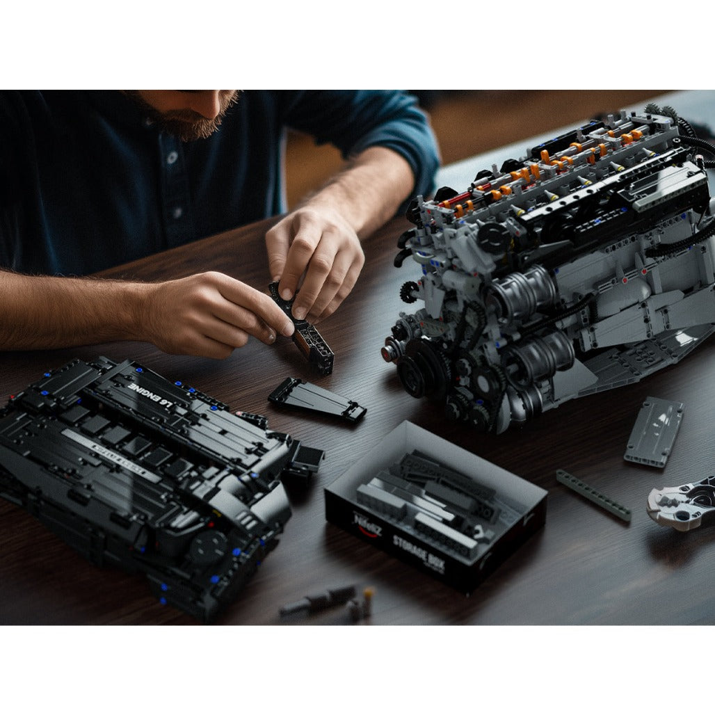 A Photo Of Nifeliz L6 Engine Building Set - 2820 Pieces - NF10316